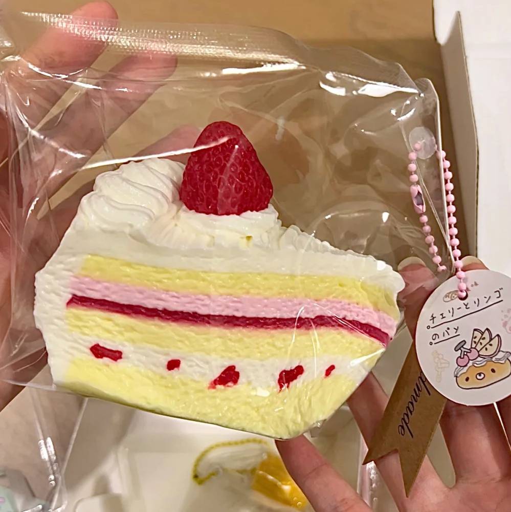 Strawberry Cream Mousse Cake Squishy