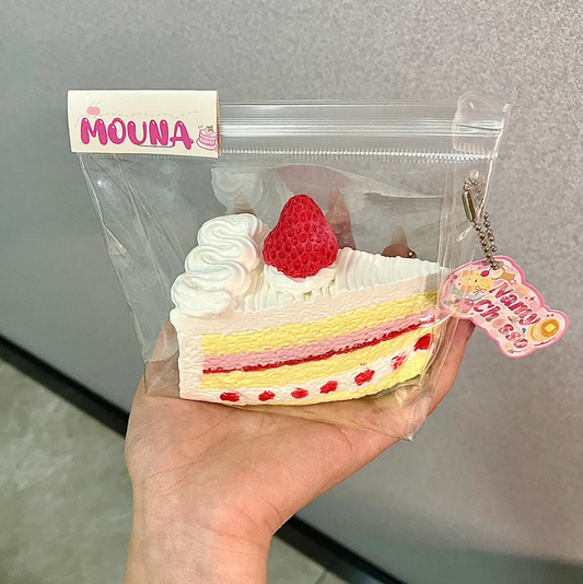 Strawberry Cream Mousse Cake Squishy