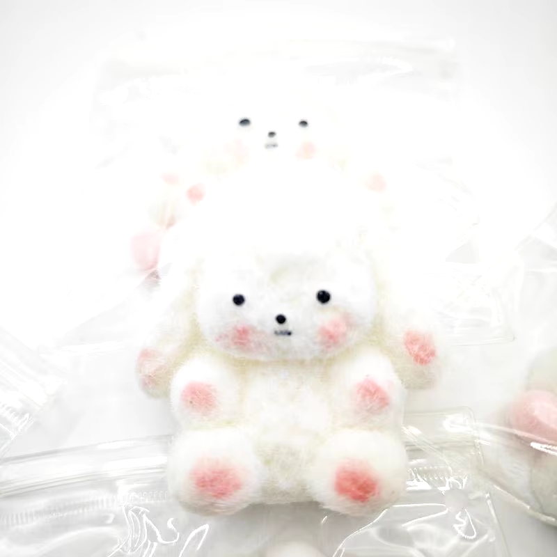 Fluffy Snow Animal Taba Squishy