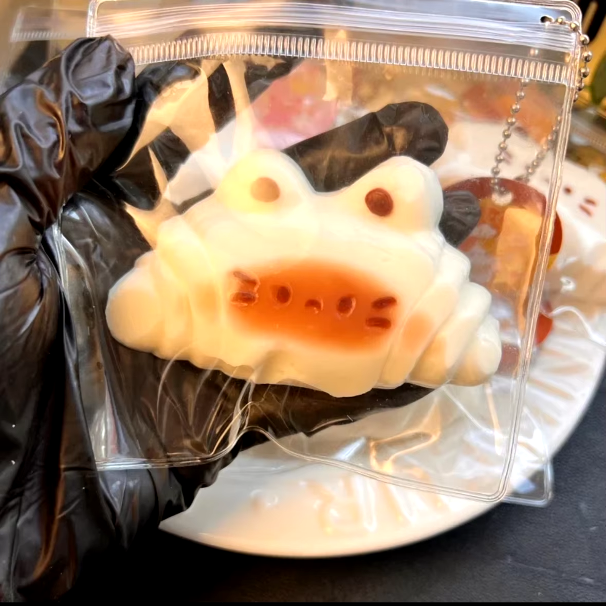 Handmade Cat Croissant Squishy