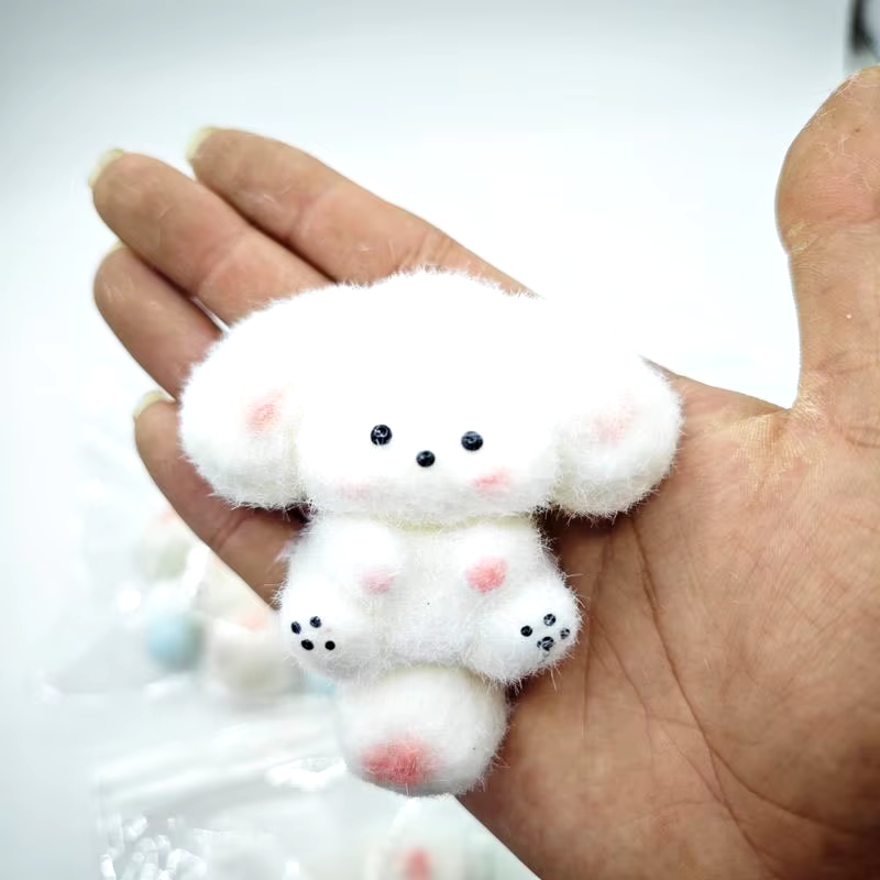 Fluffy Snow Animal Taba Squishy