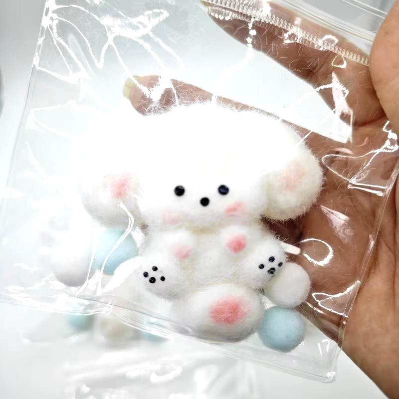 Fluffy Snow Animal Taba Squishy