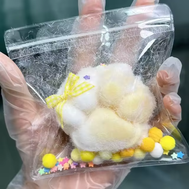 Fluffy Cat Paw Taba Squishy (Gradients + Handmade)