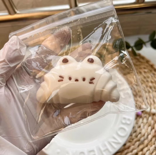 Handmade Cat Croissant Squishy