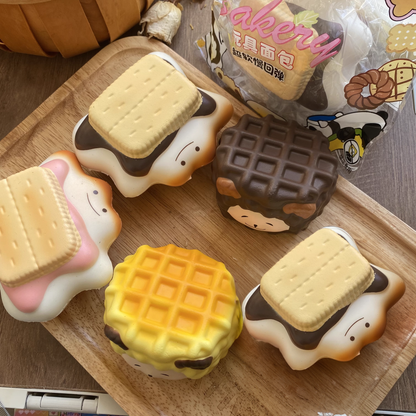 Starfish Biscuit & Waffle Sheep Squishy Set